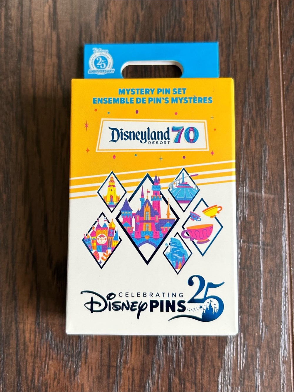 Disney Disneyland 70th Anniversary Mystery Pin Blind Box 1 box 2 pins New Sealed